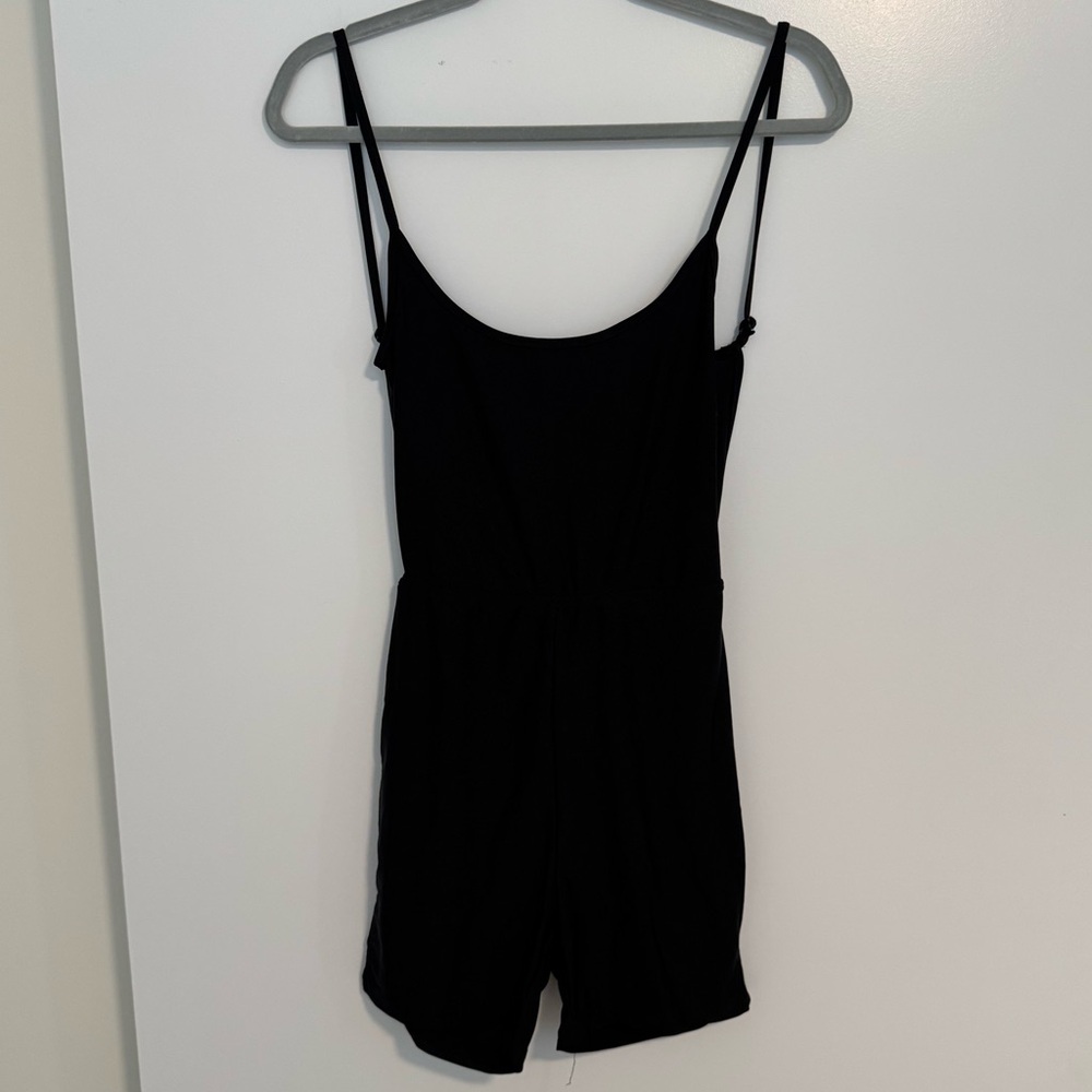 Black Spaghetti Strap Romper